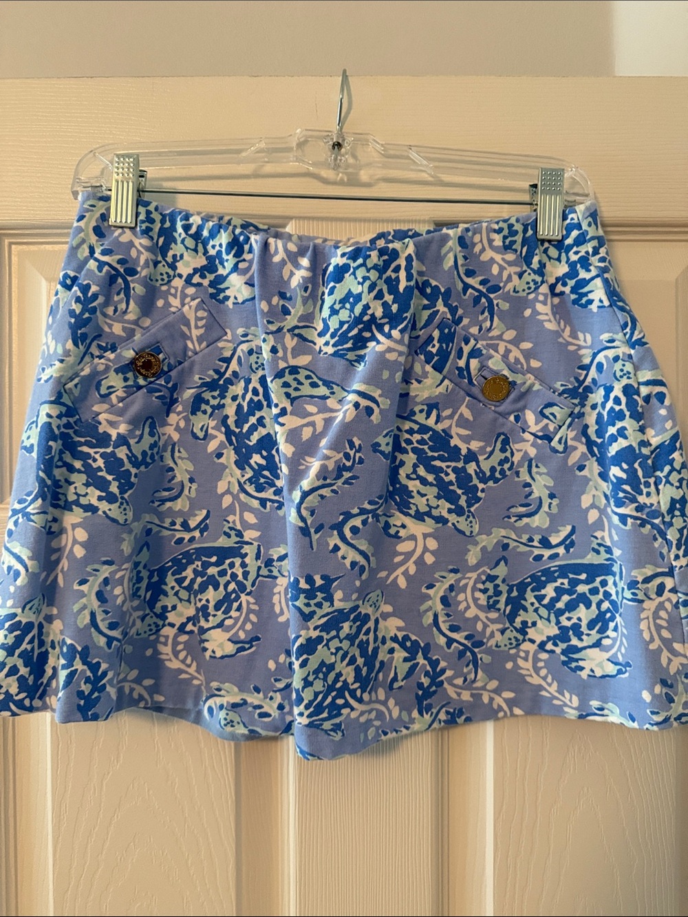Lilly Pulitzer Blue & White Printed Skort